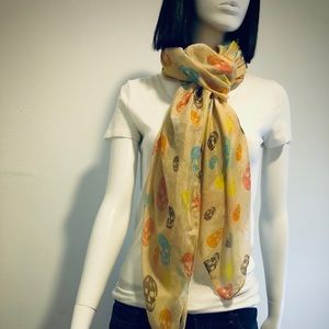 Blue Pacific • Skull Pattern Scarf